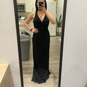 Laundry formal black dress with criss cross back